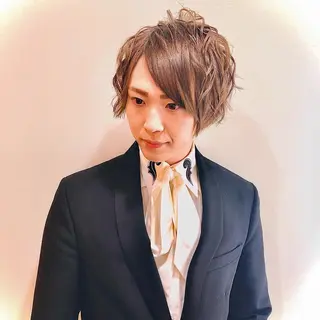 カラー メンズ 🍀アレンジ簡単ヘア ☘️石田万里奈🍀のヘアスタイル