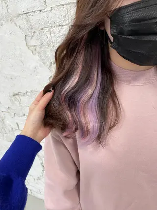 セミロング 艶ハイトーン👑♡ NATSUKIのヘアスタイル