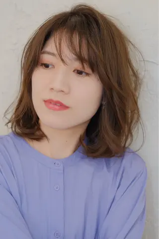 ミディアム カラー 関川 翔太のヘアスタイル