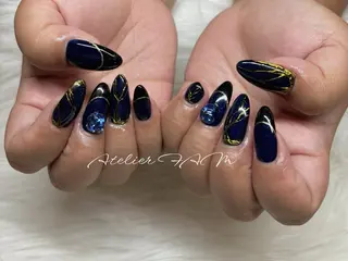 セミロング nail&eyelashsalon atelier fam上本町店所属・アトリエ FAMのネイルデザイン