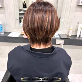 カラー Endearing 銀座/レイヤーカットのヘアスタイル