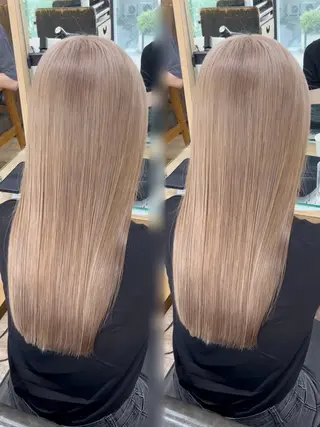 ロング カラー ダブルカラー 🌙ｃｈｉｎａｒｉのヘアスタイル