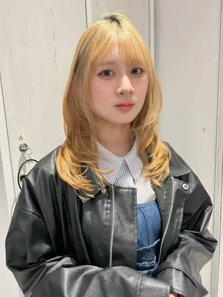 ロング グランジフェミニン 🪽比内千聖のヘアスタイル