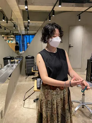 ショート パーマ hemm,hemm.所属・ショート・ボブ MIKUのヘアスタイル