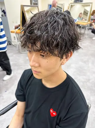 ショート パーマ メンズ メンズパーマ メンズ特化ryoのヘアスタイル