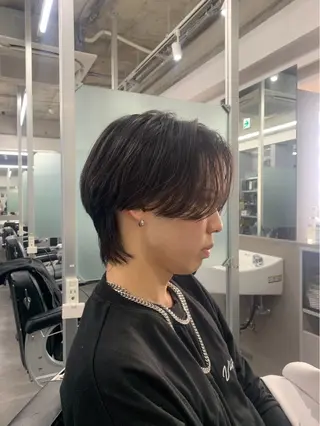 ミディアム パーマ メンズ 💈メンズ特化💈 barberコウヨウのヘアスタイル