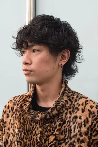 ミディアム メンズ 千葉 慎也のヘアスタイル