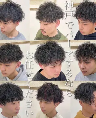 パーマ メンズ 年間2000名担当◎ パーマ職人/仲原佑樹のヘアスタイル