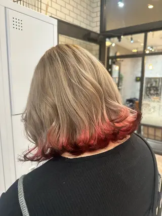 ミディアム カラー Sara newi 🎀透明感🎀のヘアスタイル