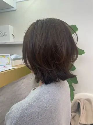 ミディアム ショート・ボブ 中村俊哉のヘアスタイル