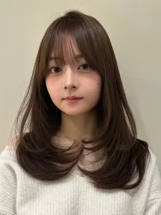 ロング カラー Sugar所属・レイヤーカット/大阪 /梅田/執印悠太のヘアスタイル