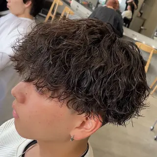 ミディアム パーマ ヘアアレンジ メンズ fifth Tokyo所属・fifth 石川 凪のヘアスタイル