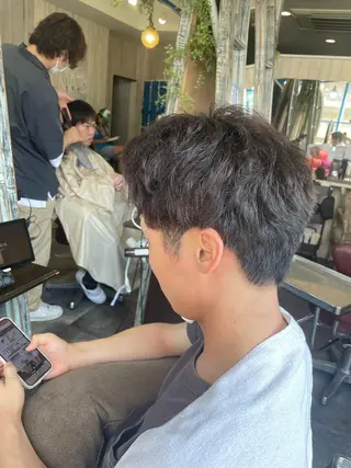 メンズ 韓国風くびれヘア/ 小顔レイヤー🧿小林のヘアスタイル