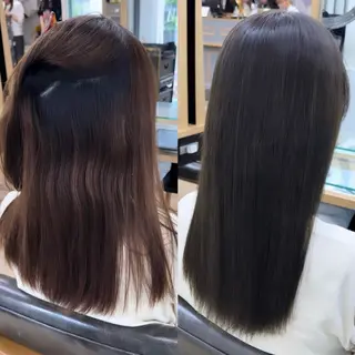 ロング カラー 美髪縮毛矯正🫧 艶カラー/スズカのヘアスタイル