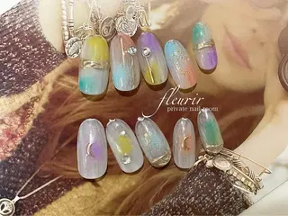 ネイル フルリール 【プライベートサロンのネイルデザイン