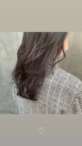 ロング カラー ヘアアレンジ 髪質改善カラー&TR 縮毛矯正/弱酸性矯正のヘアスタイル
