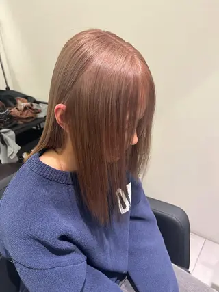 ミディアム カラー カットモデル募集 村上海成のヘアスタイル