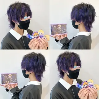 ショート カラー 推しカラー✨ オタク美容師ユウカのヘアスタイル