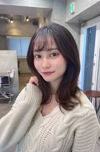 ロング 韓国レイヤー/透明感 /髪質改善/アジキのヘアスタイル