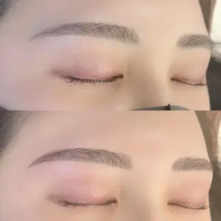 パーマ メンズ マツエク・マツパ アイブロウ BEIGE 金山 🌹RUKAのマツエク・マツパデザイン