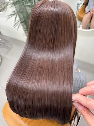 ロング カラー fab.所属・檜 果歩のヘアスタイル