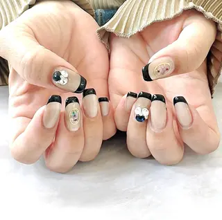 ロング BURGUNDY 🌹eriのネイルデザイン