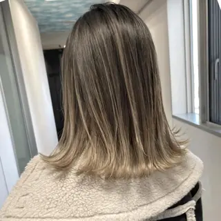 ミディアム カラー 松井那津子 /ハイライトブリーチのヘアスタイル