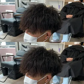 ショート パーマ メンズ メンズ専門店 店長 小柳 裕夢のヘアスタイル