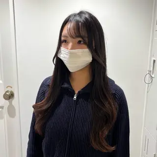 ロング のむらあんじゅ/ 韓国風レイヤーೀのヘアスタイル