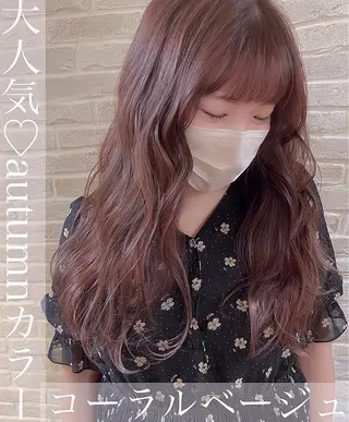 ロング カラー hair salon Ranun髪質改善のヘアスタイル