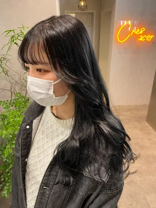 ロング カラー ヘアアレンジ XENA表参道 MIKUのヘアスタイル