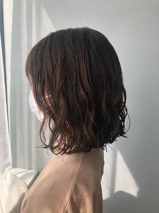 ショート パーマ ロングパーマ木村 ボブパーマのヘアスタイル