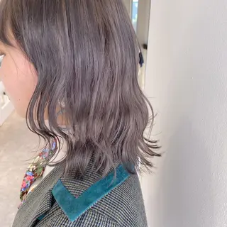 ミディアム カラー ヘアアレンジ レイヤーカット指名 No.1💖マユカのヘアスタイル