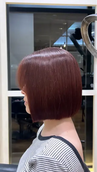 ショート ワンホンパーマ/ 菜月のヘアスタイル