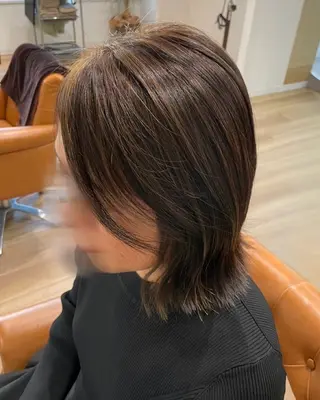 ミディアム カラー bisou hair スガノ　カヤノのマツエク・マツパデザイン