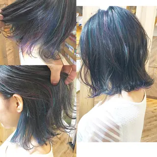 ミディアム カラー hair salon Ranun髪質改善のヘアスタイル