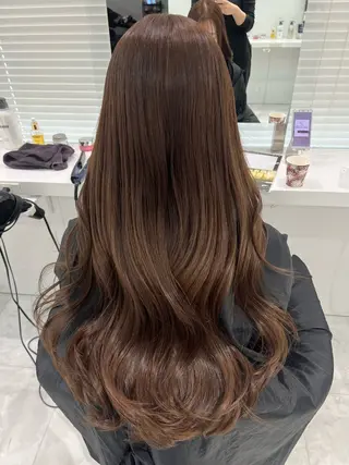 ロング カラー ブリーチなし特化 美容師💖SAE💖のヘアスタイル