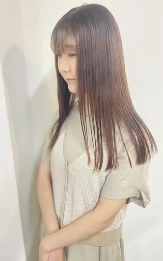 ロング カラー ケアブリーチ /髪質 改善/古橋圭史郎のヘアスタイル