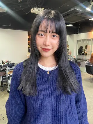 ロング カラー 地毛風艶カラー🌿 喜多夏海のヘアスタイル