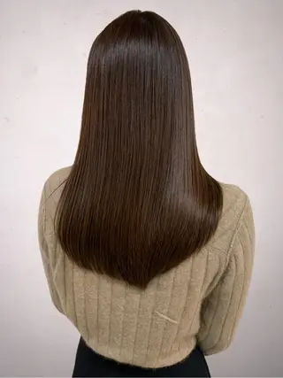 ロング カラー 京都大人女性ショート 徒歩1分/秋山のヘアスタイル