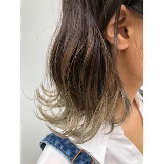 ミディアム カラー パーソナルカラー診断 できます　木曽　主博のヘアスタイル