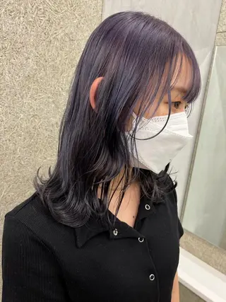 セミロング カラー ヘアアレンジ SEA　浦安所属・浦安美容師🌈 Mayaのヘアスタイル