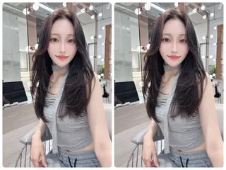 セミロング カラー ✨レイヤー/韓国 /✨ヘア山下　遥のヘアスタイル