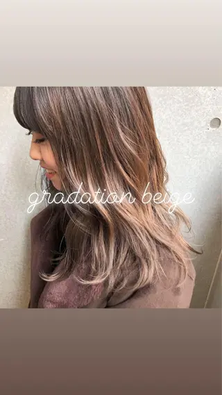 ロング カラー 🤎ベージュカラー 🐶メンズパーマのヘアスタイル