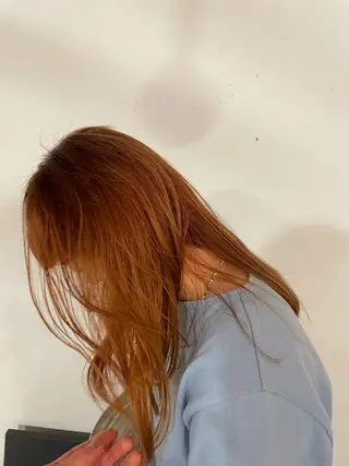 セミロング カラー 吉田一輝 外国人パーマのヘアスタイル