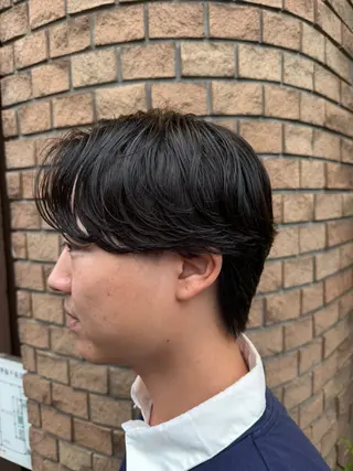 パーマ メンズ 鈴木 瑛介のヘアスタイル