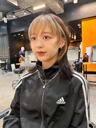 ミディアム カラー haco＋所属・圧倒的デザイン力 店長🎨RENAのヘアスタイル