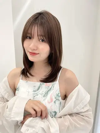 ミディアム 透明感カラー 🩰あさのヘアスタイル