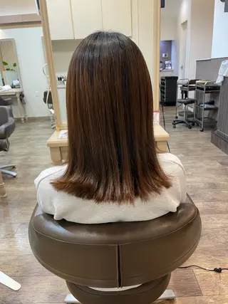 セミロング 町田 あみのヘアスタイル