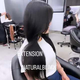 ロング カラー エクステ🩵ブリーチ 韓国ヘア🩵KAEのヘアスタイル